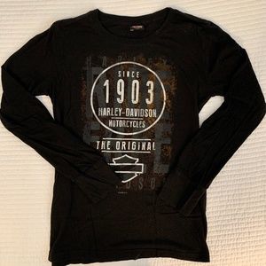 Harley-Davidson black long sleeve tee-shirt, Small